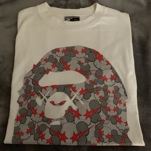 BApe x Kaws Big Ape Head Tee Large OG 2005 RARE